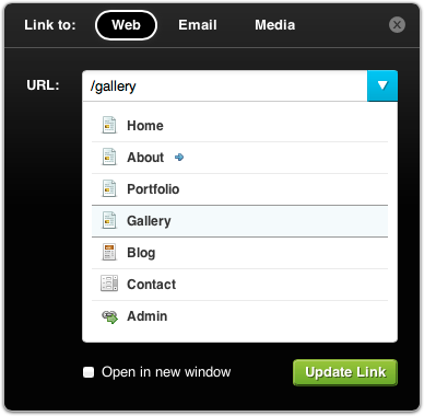 Revamped Link Dialog